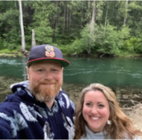 Bryan and Kristen Hancock at their Cle Elum property